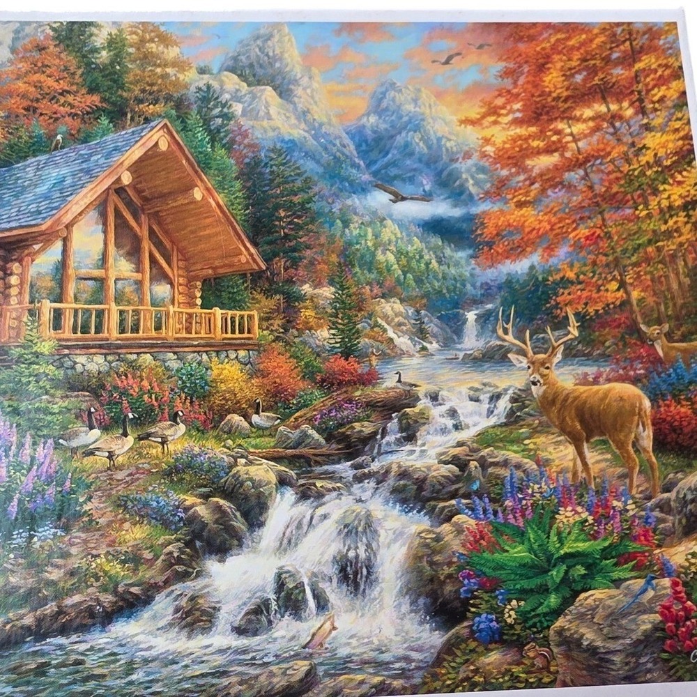 Buffalo Games Chuck Pinson Alpine Serenity 1000 Piece Jigsaw Puzzle Mountains H3